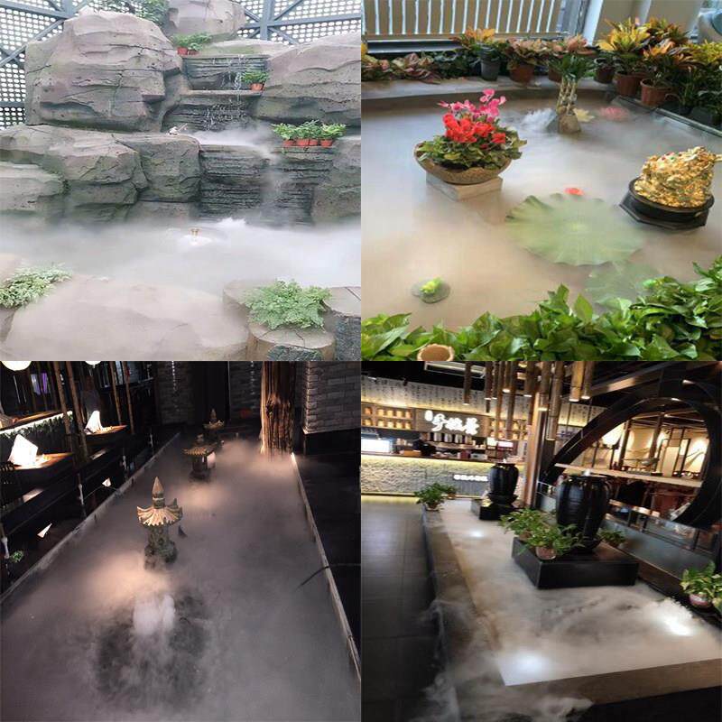 超音波雾化器景观造雾器十头雾化头水池水雾器工业加湿机造景喷雾