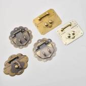 仿古锁扣搭扣箱扣樟木箱子首饰盒老式 家具圆形复古锁片锁