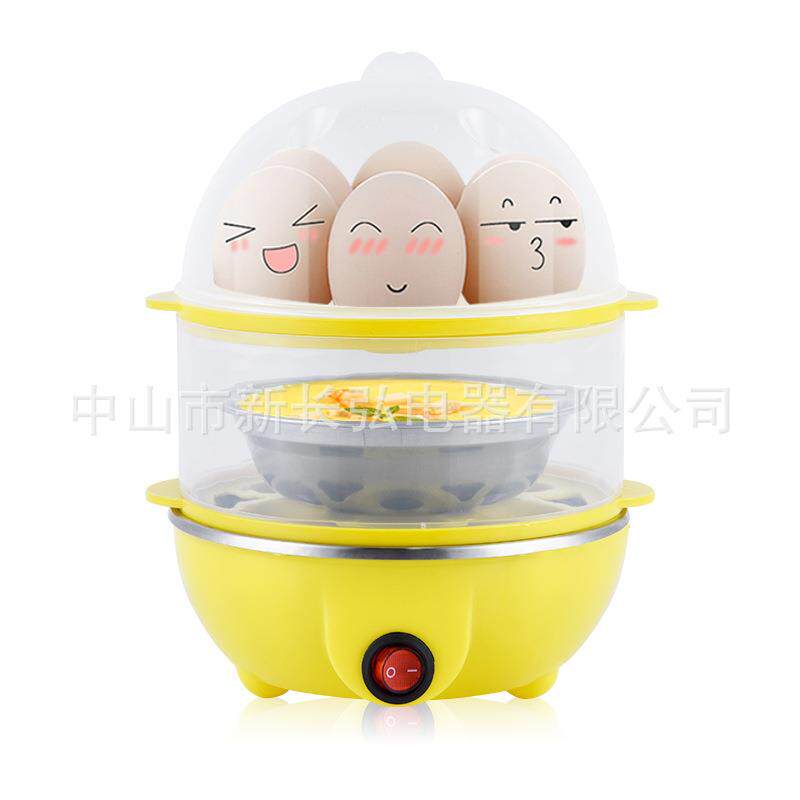 厂家 煮蛋器 多功能蒸蛋器 双层煮蛋器不锈钢底盘加热