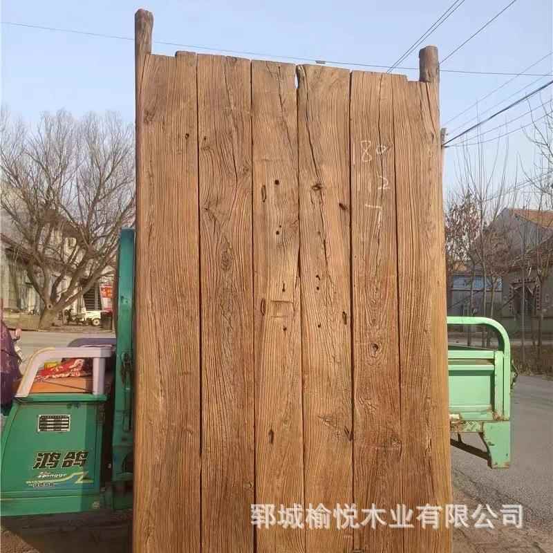 榆木老门板旧木板大板yu-521古怀旧楼梯踏步茶桌茶复台吧台面书榆