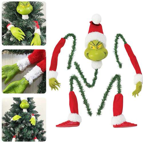 Christmas Tree Topper Decor Arm Leg Head Ornaments Holder He