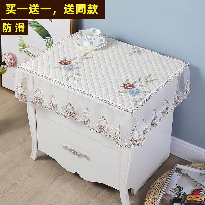 【买 一送一】床头柜盖巾蕾丝多用盖布防滑小桌布卧室床头柜防尘,居家布艺,床头柜盖布,淘宝优惠券,粉丝福利购,淘宝优惠卷