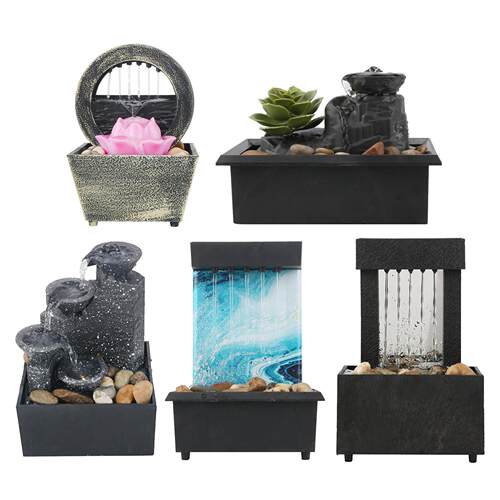 Desktop Water Fountain Ornament Indoor Decoration Portable T