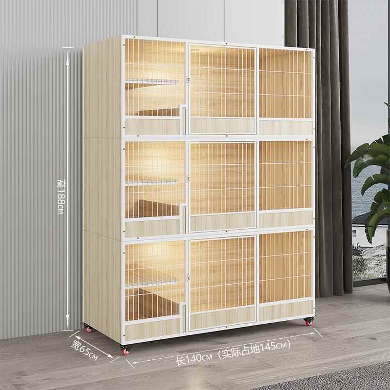 正品猫别墅木豪华家用室内猫舍子超大型笼三猫柜层组实合大号繁育