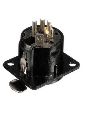 五芯专业音箱插头母座5芯镀金卡侬接口功放卡龙XLR音频底座接口