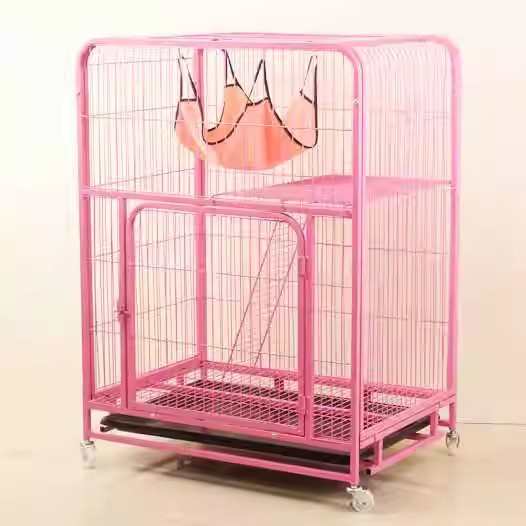 带室内方管猫空间猫宠物笼子厕所超大家用别墅笼舍猫双层猫笼