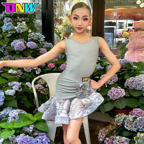 DNW夏季儿童演出服专业网红拉丁舞练习套装女童练功服少儿演出服