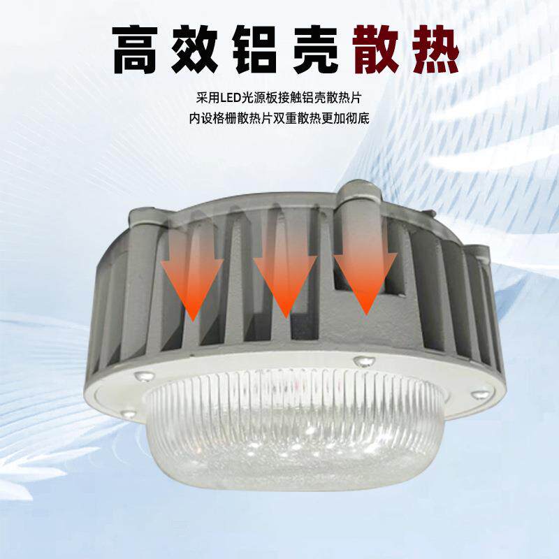 LED三防灯50w70W100w厂房仓库车间工业照明灯弯杆式壁装平台灯