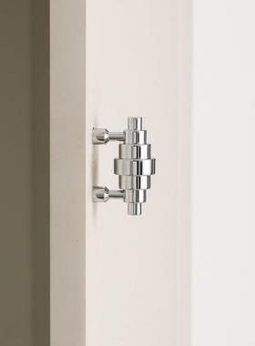 INDOORS不止黄铜包豪斯风柜门把手银色衣柜门鞋柜抽屉个性小拉手