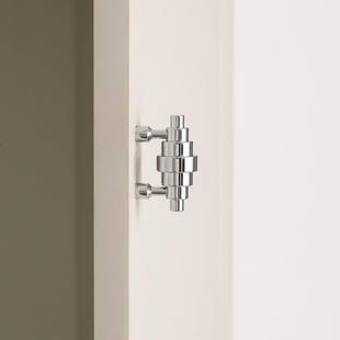 INDOORS不止黄铜包豪斯风柜门把手银色衣柜门鞋柜抽屉个性小拉手