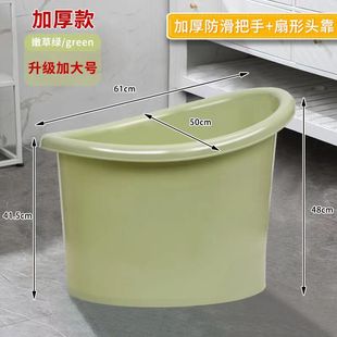 宝宝秋冬洗澡桶一体凳0-10岁儿童泡澡桶可坐沐浴桶婴儿座椅桶加厚