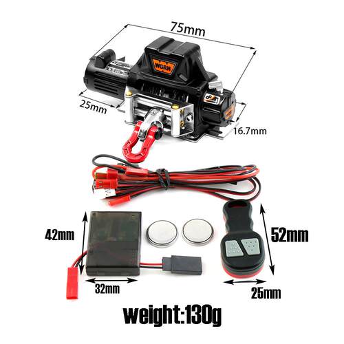 仿真攀爬绞盘控制器 绞车控制器 适用于RC4WD TRX4 SCX10等绞盘