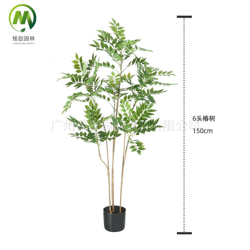 仿真室内植物奢仿生漆木椿树轻植盆栽绿造景家居高端落地