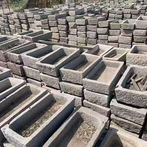 古建老石槽老牛槽旧猪槽阳台花盆造景摆件养鱼石盆庭院摆件老石器