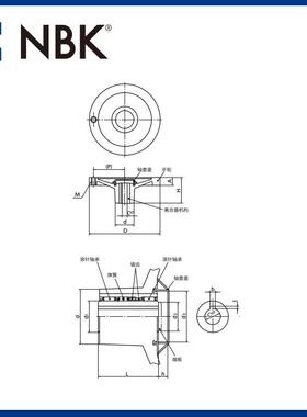 NBK HCHCHH铝合金1制盘式轮内置HC0H离合器机构140~6 手机械厂家