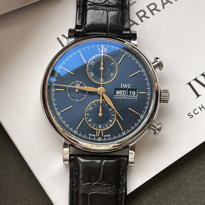 盒证9.8新万国手表柏涛菲诺系列自动机械表男士手表腕表IW391036