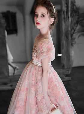 Mapping香港轻奢女童连衣裙夏季2025新款小女孩生日公主裙子夏装