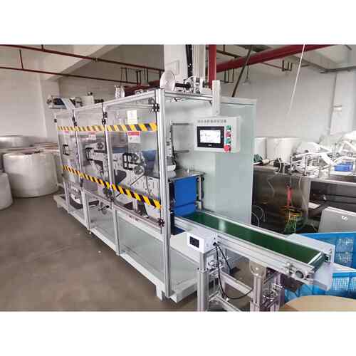 全自动一次性毛巾浴巾折叠机高速超声波毛巾浴巾折叠包装一体机