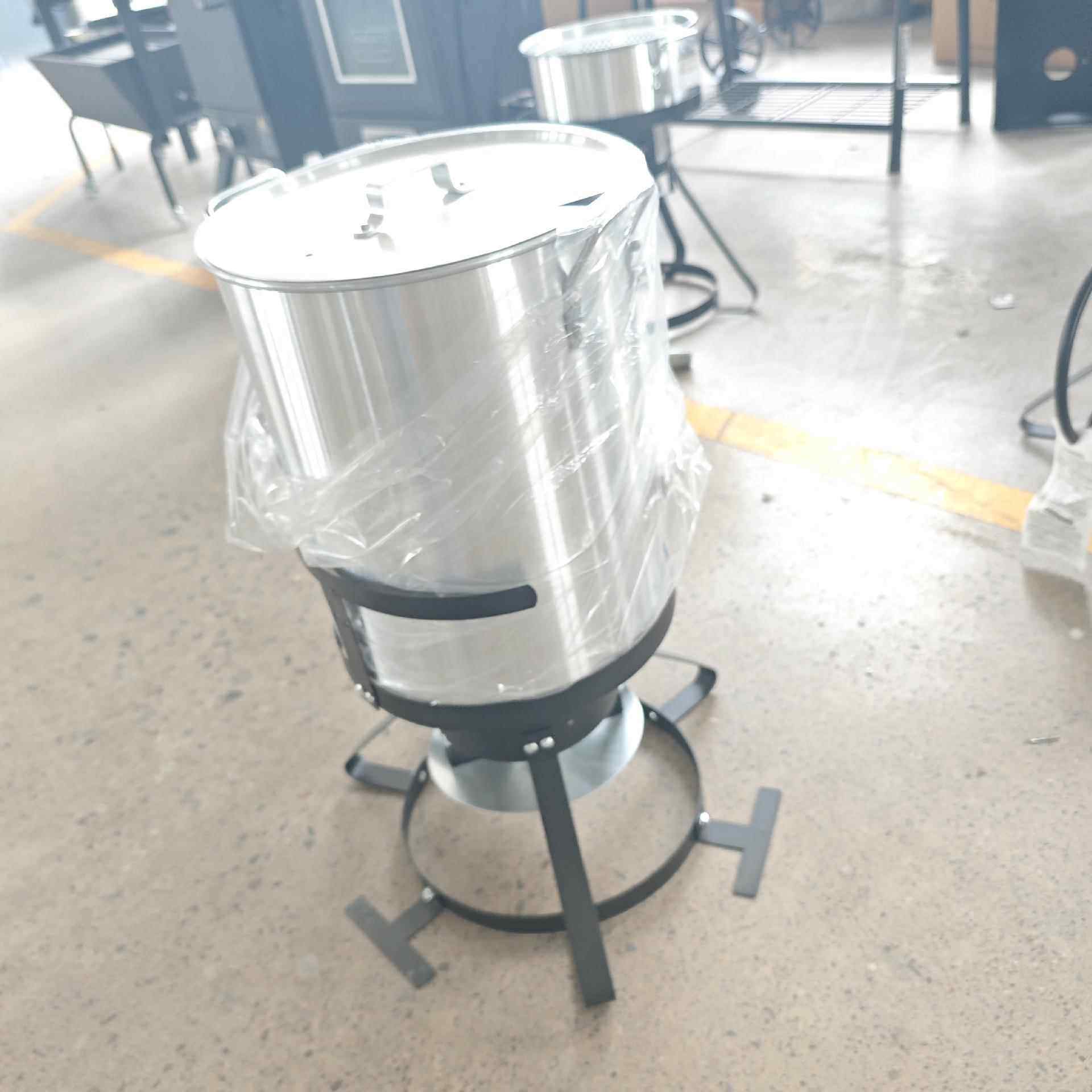 家用无烟碳烤火鸡锅不锈钢加厚烤肉烤羊腿碳烤桶户外焖烤吊炉烤炉