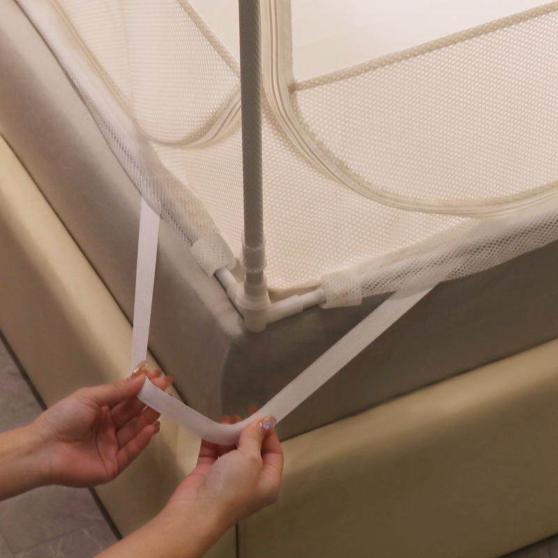 2832012摔5新款回底蚊帐三开门拉链用全底坐床.8m床家卧室婴儿防
