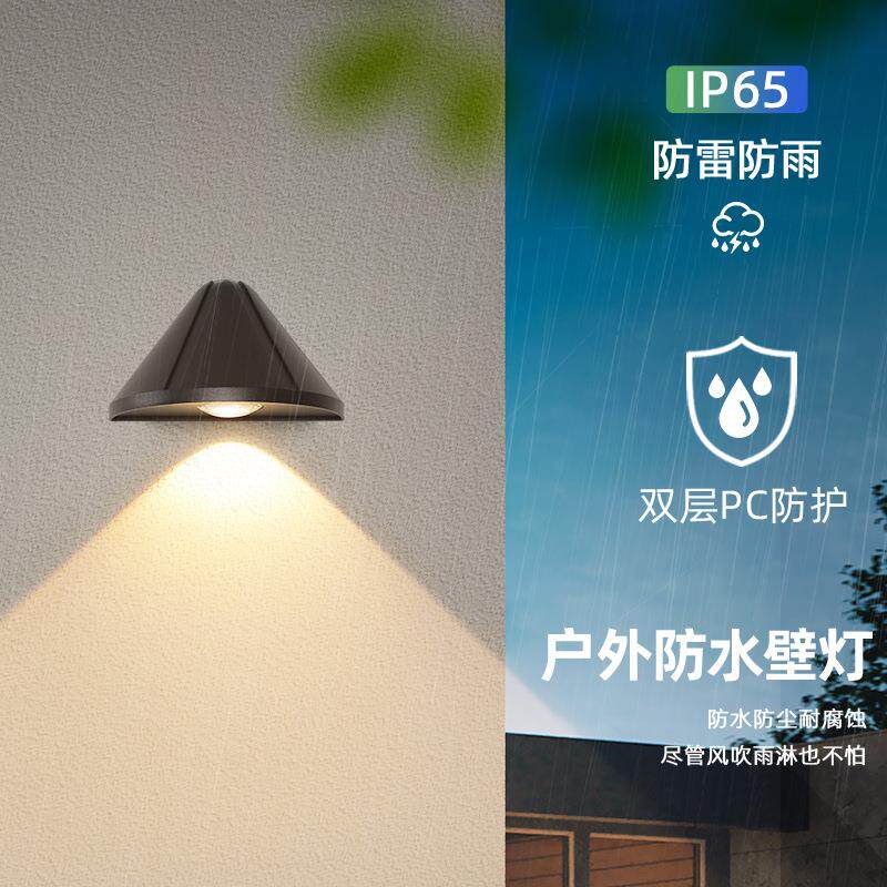 户外壁灯防水LED门牌射灯现代简约过道外墙灯入户别墅店面门口
