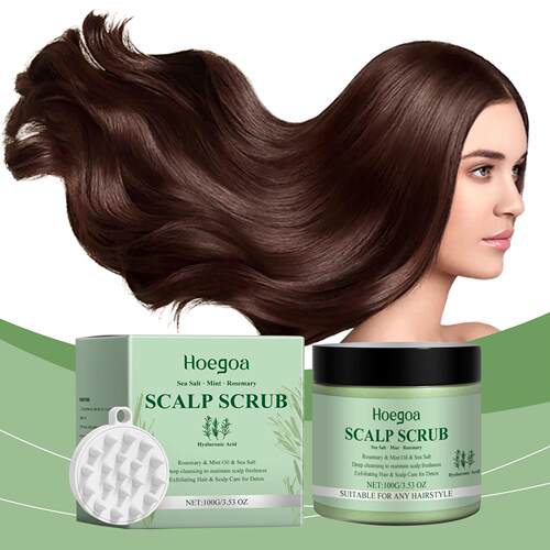 HOEGOA Rosemary Scalp Scrub - A gentle, cleansing, and moist