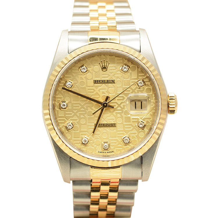 原装正品[9.8新]劳力士日志型电脑面自动机械男表16233