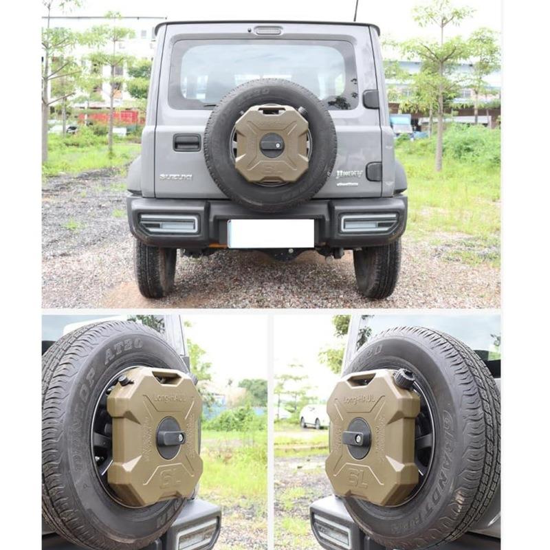 适用于2018+吉姆尼JB64 JB74越野改装备胎拓展架+6L红色油箱水箱