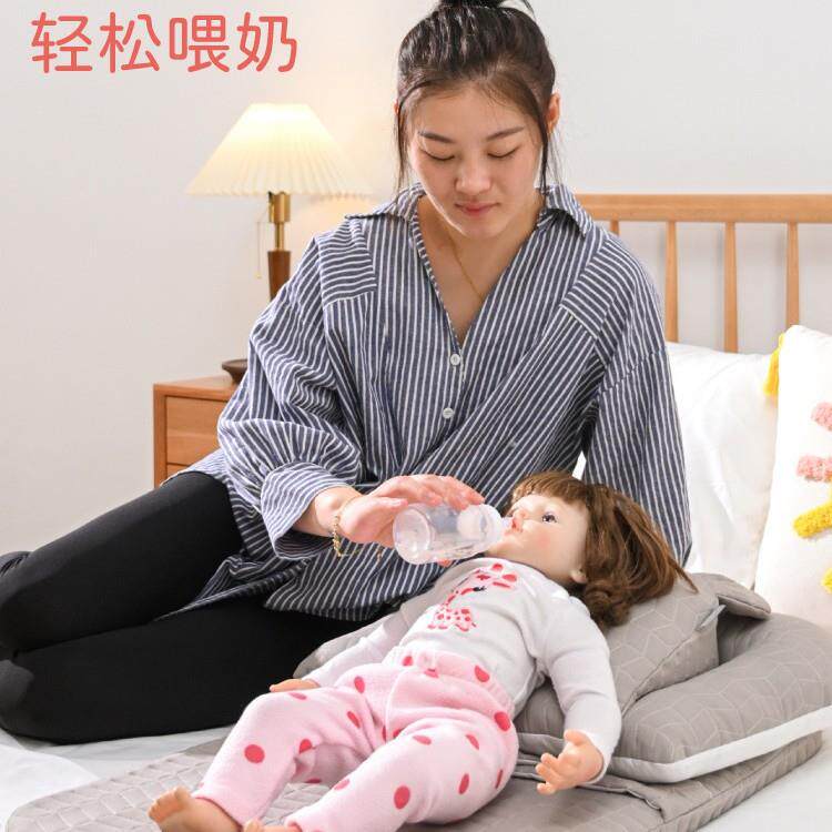 便携式外出携带折叠婴儿床宝宝喂奶神器枕头婴儿斜坡垫安抚宝宝床