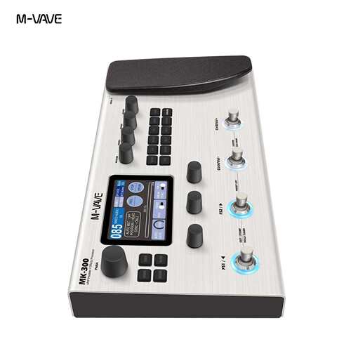 M-VAVE电吉他贝斯多功能综合效果器 鼓机乐句循环IR效果器 MK-300