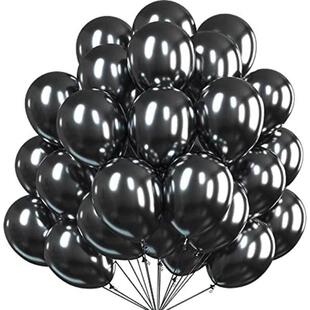 12Inch Round Gold Confetti Balloon Theme Metal Color Latex
