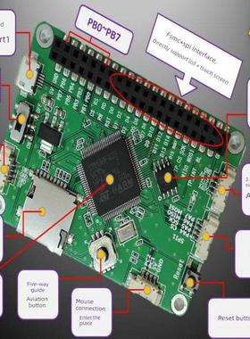 STM32液晶屏驱动板核心板开发板带高速FSMC及SDIO接口液晶测试板