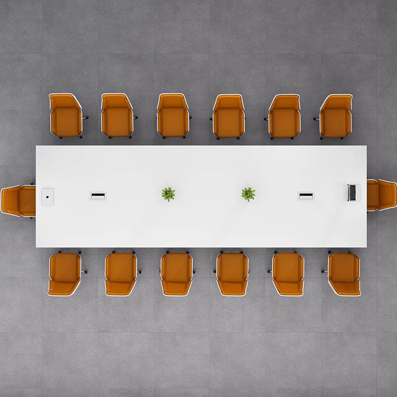 烤漆会议桌椅组合办公会客桌条形长桌洽谈桌商务办公桌现代简约