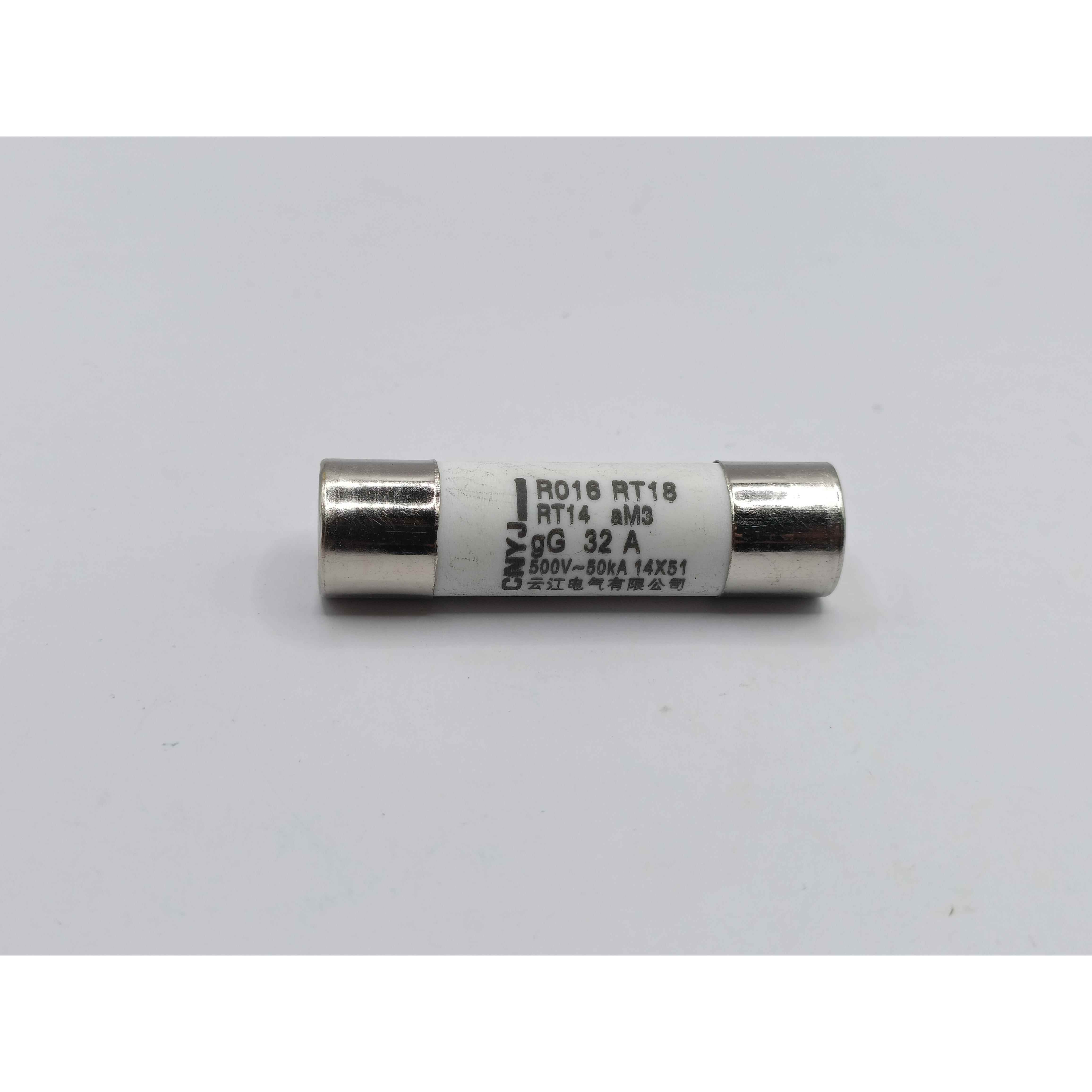 skzeCNYJ云江RO16熔断器 陶瓷保险丝管R016 14*51 AM3 RT14 RT18熔芯