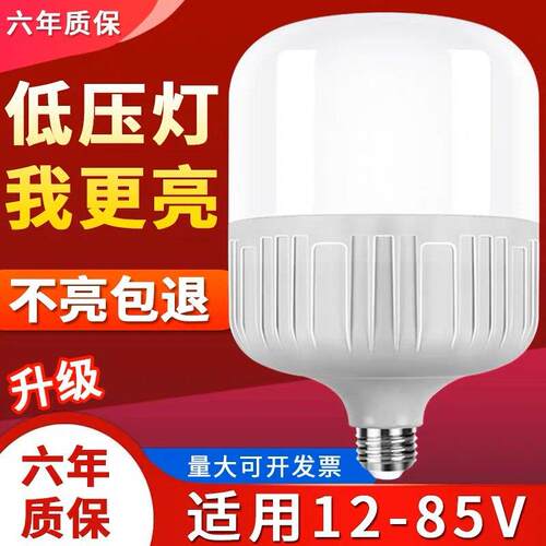 低压LED灯泡12v24v36v48伏夜市地摊照明球泡灯直流工地机床工作灯