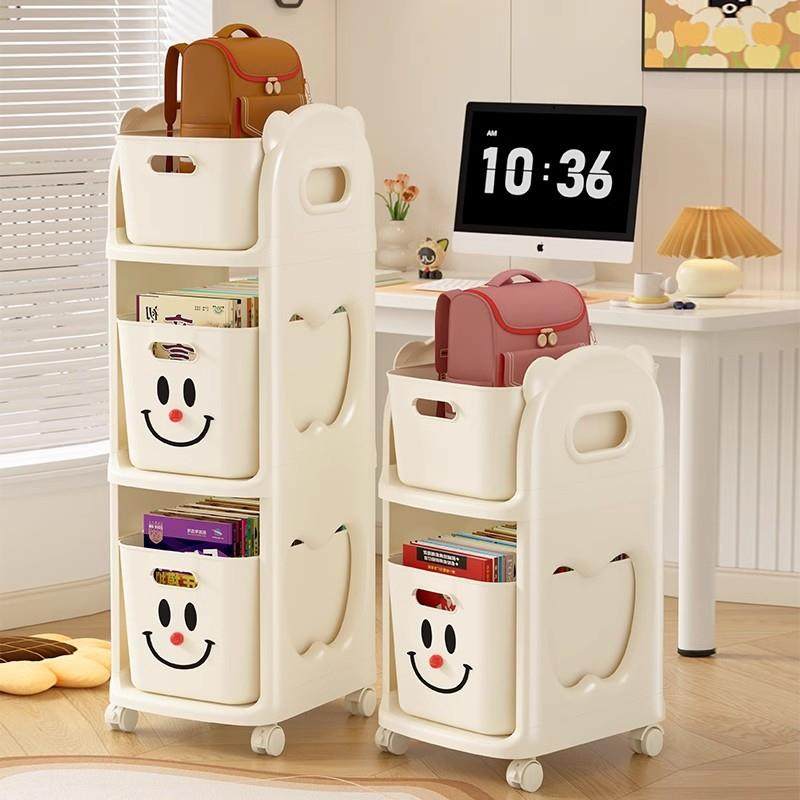 书包移动置物架可小推车书本收纳架办公室书桌下学生滑轮柜储物筐,收纳整理,书桌收纳置物架,淘宝优惠券,粉丝福利购,淘宝优惠卷