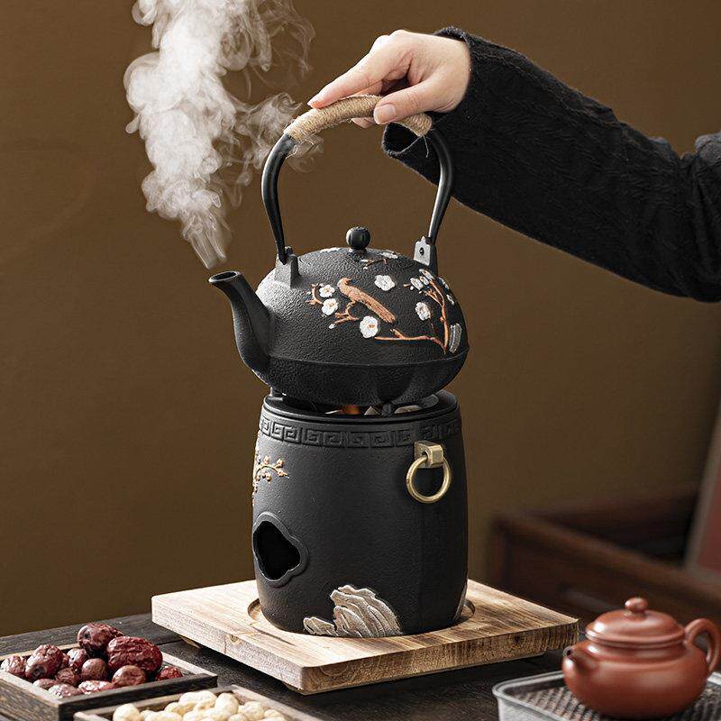 铁壶煮茶壶铸铁壶家用泡茶壶碳火炉电陶炉器具户外烧水壶围炉煮茶