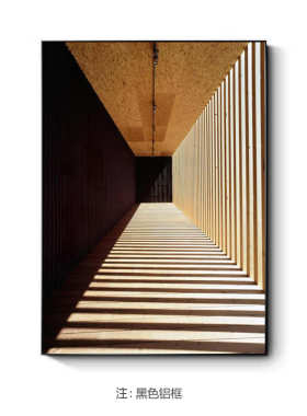 现代轻奢立体空间感装饰画意式极简玄关挂画客厅背景墙竖版落地画