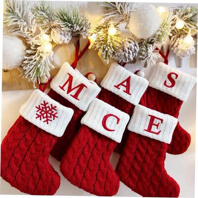 Christmas decoration tree stocking goodie bag hanging圣诞袜