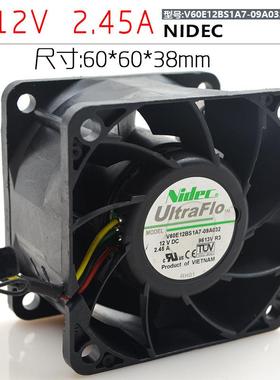 NIEDCV60E12BS1A7-09A03212V2.45A6CM6038暴力高转速风扇