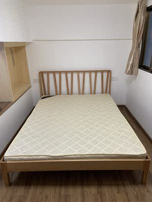 优木家具北欧白橡木新款竖条床家具真实使用揭秘,为什么受欢迎？