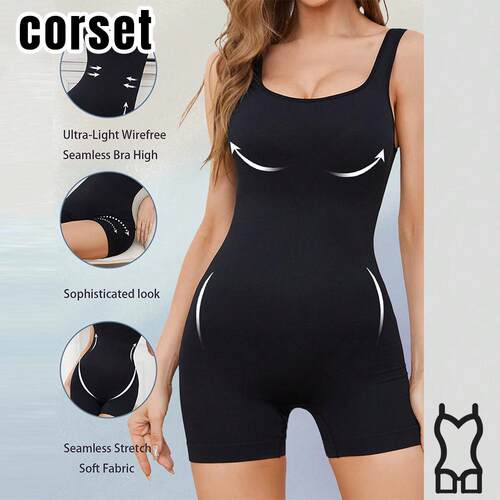 Body shaping clothes with high waist and abdominal
