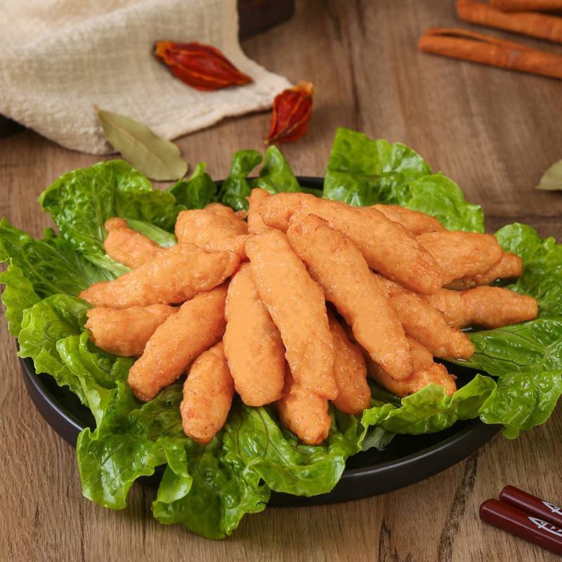 潮汕特产虾枣海虾丸虾滑海虾制作油炸小吃火锅麻