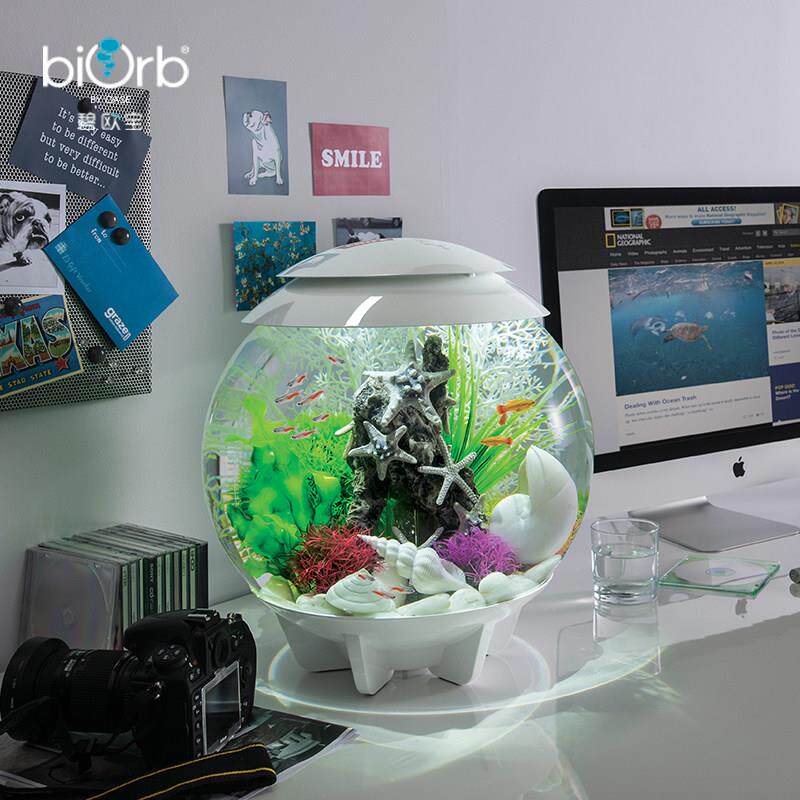biorb 30L新款圆形生态鱼缸免换水 智能环型灯光鱼缸水族箱