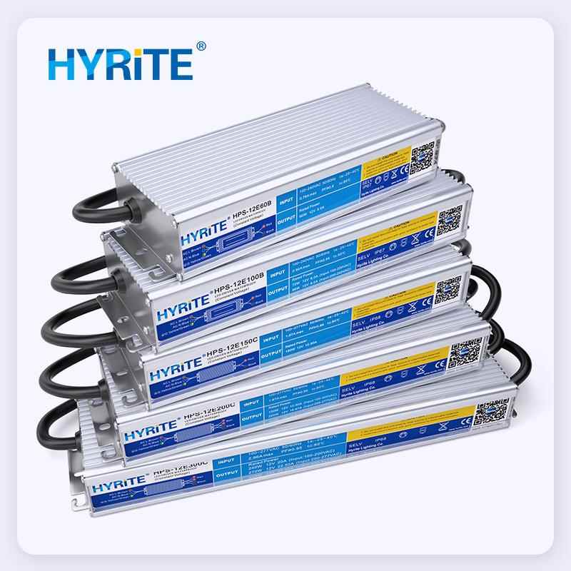 IP68高pf宽压防水开关电源12V24V 60W-300W洗墙投光灯户外led电源