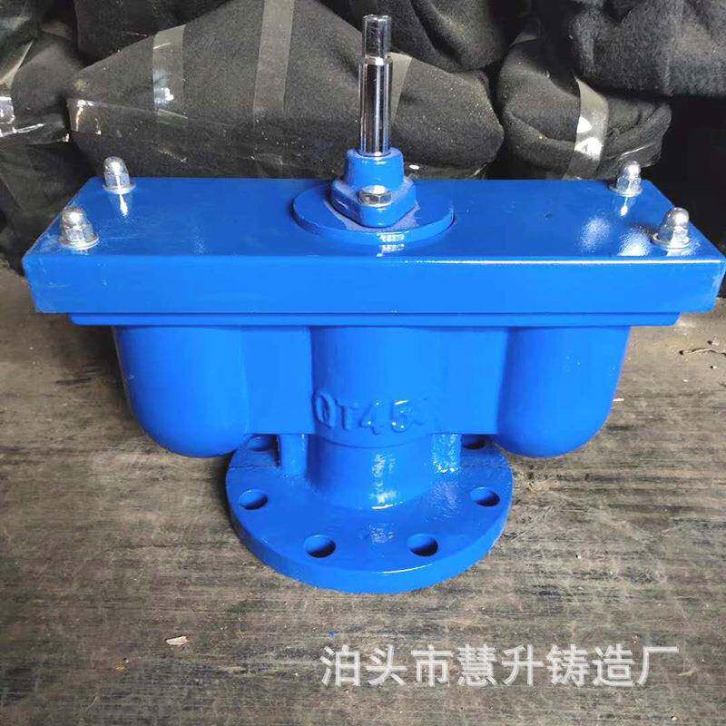 定制QB2双口排气阀球墨铸铁法兰排气阀快速进排气阀空压机