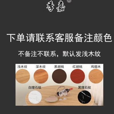 新品轻奢餐桌吃饭桌子可三折叠大圆桌面板小户型人移动实木