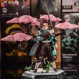 高档门鬼灭之G魔方灶祢刃豆子炭治郎蝴蝶忍我妻善逸手办模型K摆件