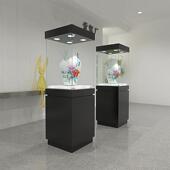 博物馆展示柜古董收藏展柜瓷器文物字画 画独立玻璃柜珠宝展览酒