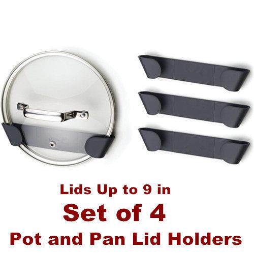 Cupboard Store Pot and Pan Lid Holders Wall Mount Organizer